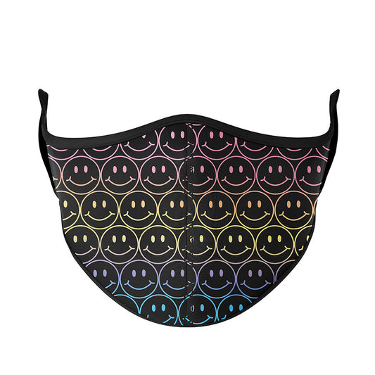 Rainbow Happy Face Face Mask | Top Trenz