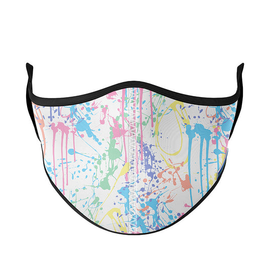 White Pastel Splatter Face Mask | Top Trenz
