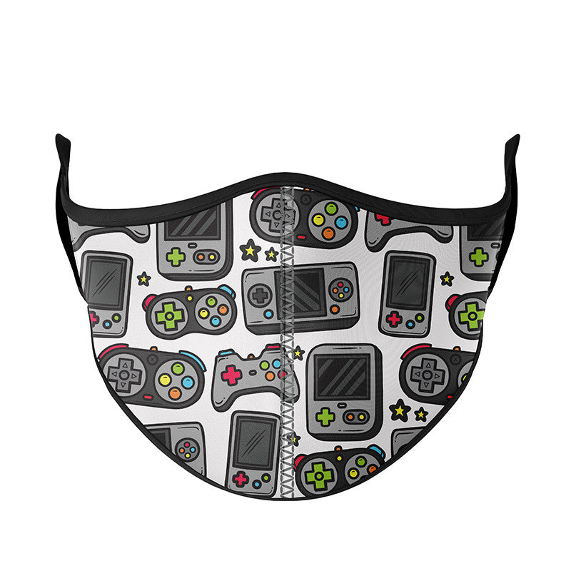 White Game Time Face Mask | Top Trenz