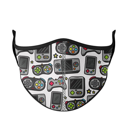 White Game Time Face Mask | Top Trenz