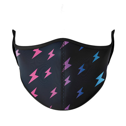 Stylish Black Multi Colored Face Mask | Top Trenz