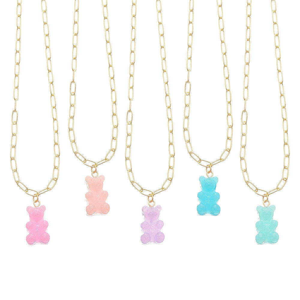 Unique Bear Paperclip Charm Necklaces | Top Trenz
