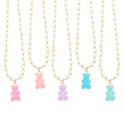 Unique Bear Paperclip Charm Necklaces | Top Trenz