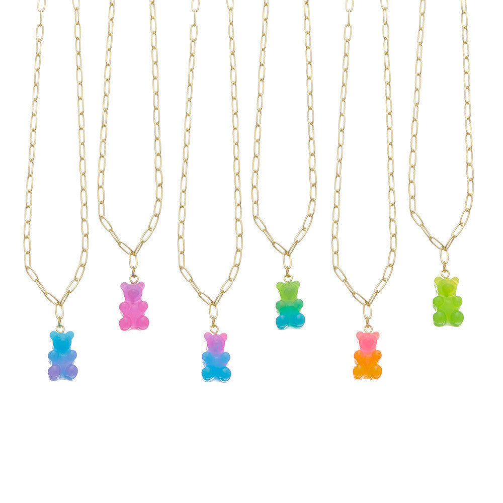 Bear Charm Necklace Accessories For Kids | Top Trenz