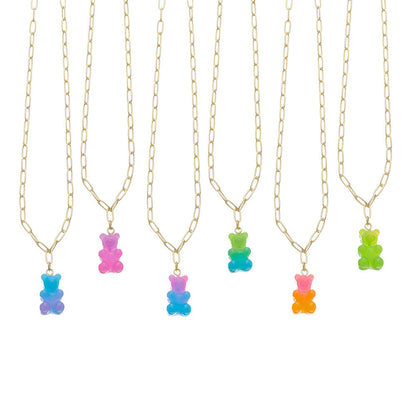 Bear Charm Necklace Accessories For Kids | Top Trenz