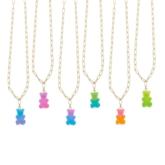 Bear Charm Necklace Accessories For Kids | Top Trenz