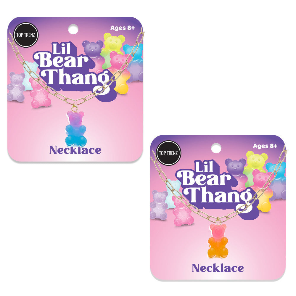 Bear Charm Necklace Accessories For Kids | Top Trenz