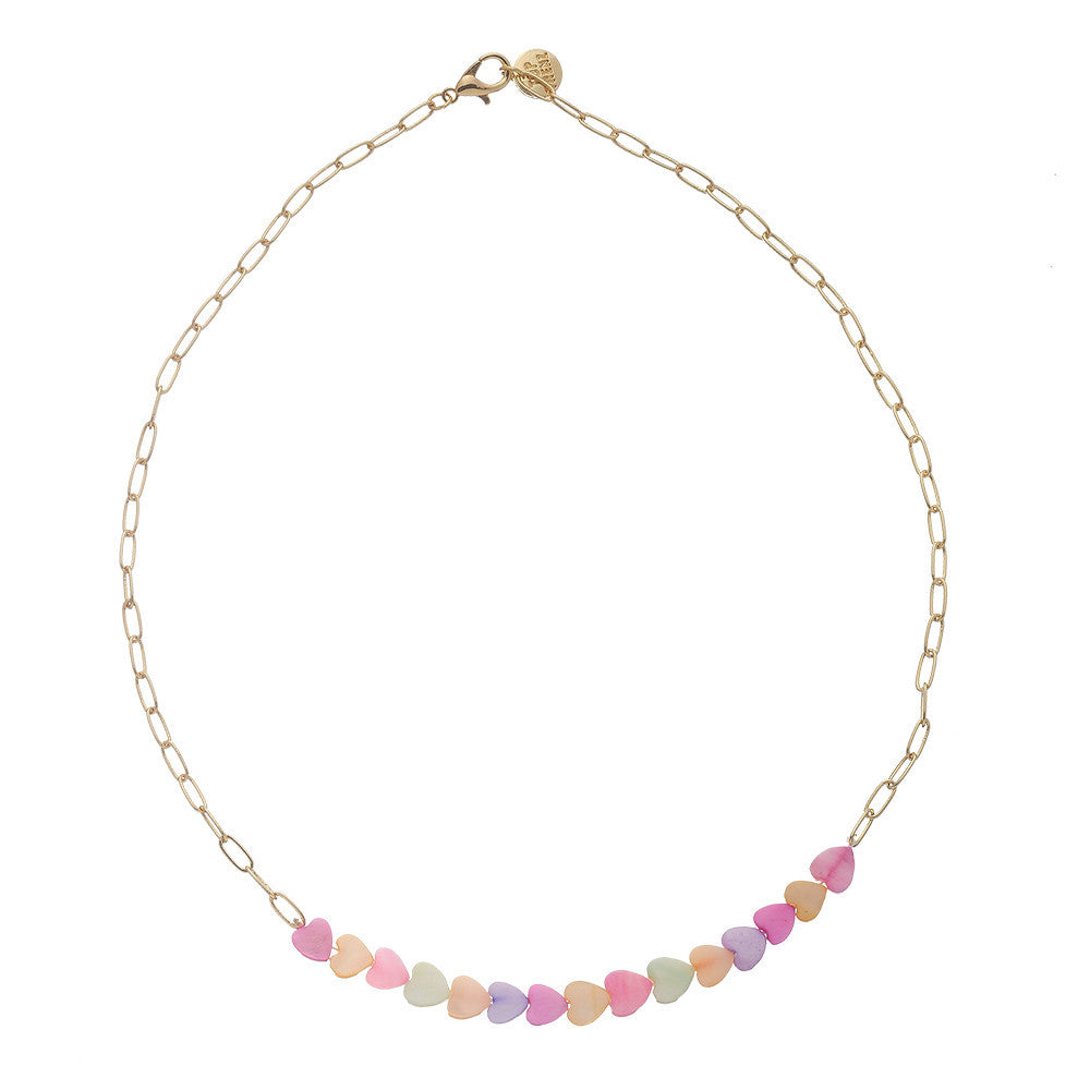 Pearl Heart Charm Necklaces For Kids And Tweens | Top Trenz