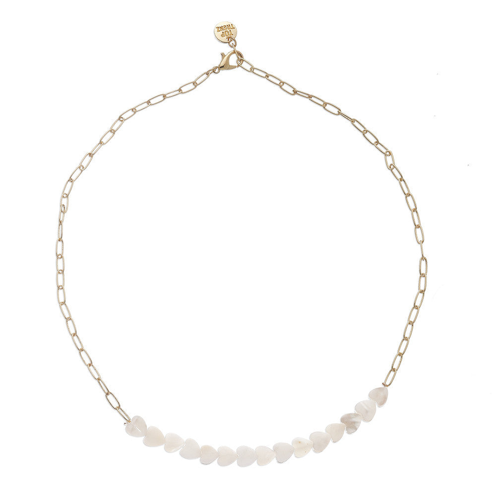 Pearl Heart Charm Necklaces For Kids And Tweens | Top Trenz