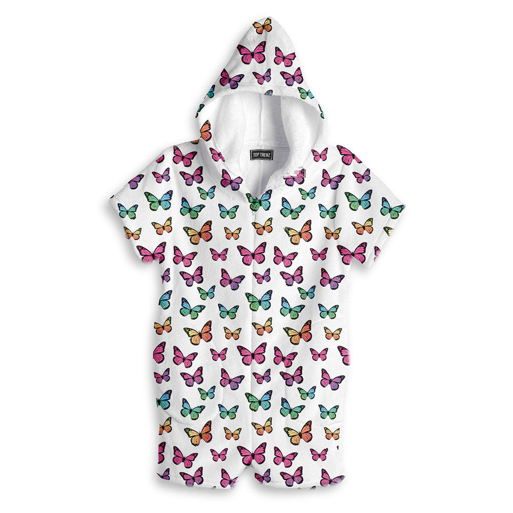 Fuzzy Short Romper Now In Fun Prints For All Ages | Top Trenz