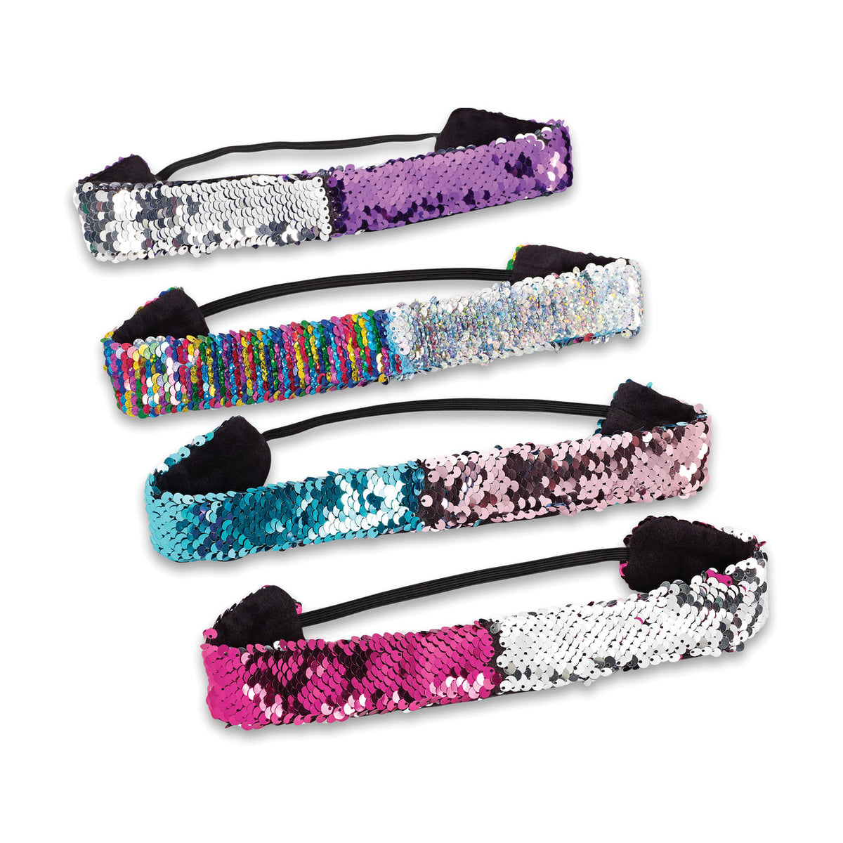 Reversible Sequin Stretch Headbands | Top Trenz