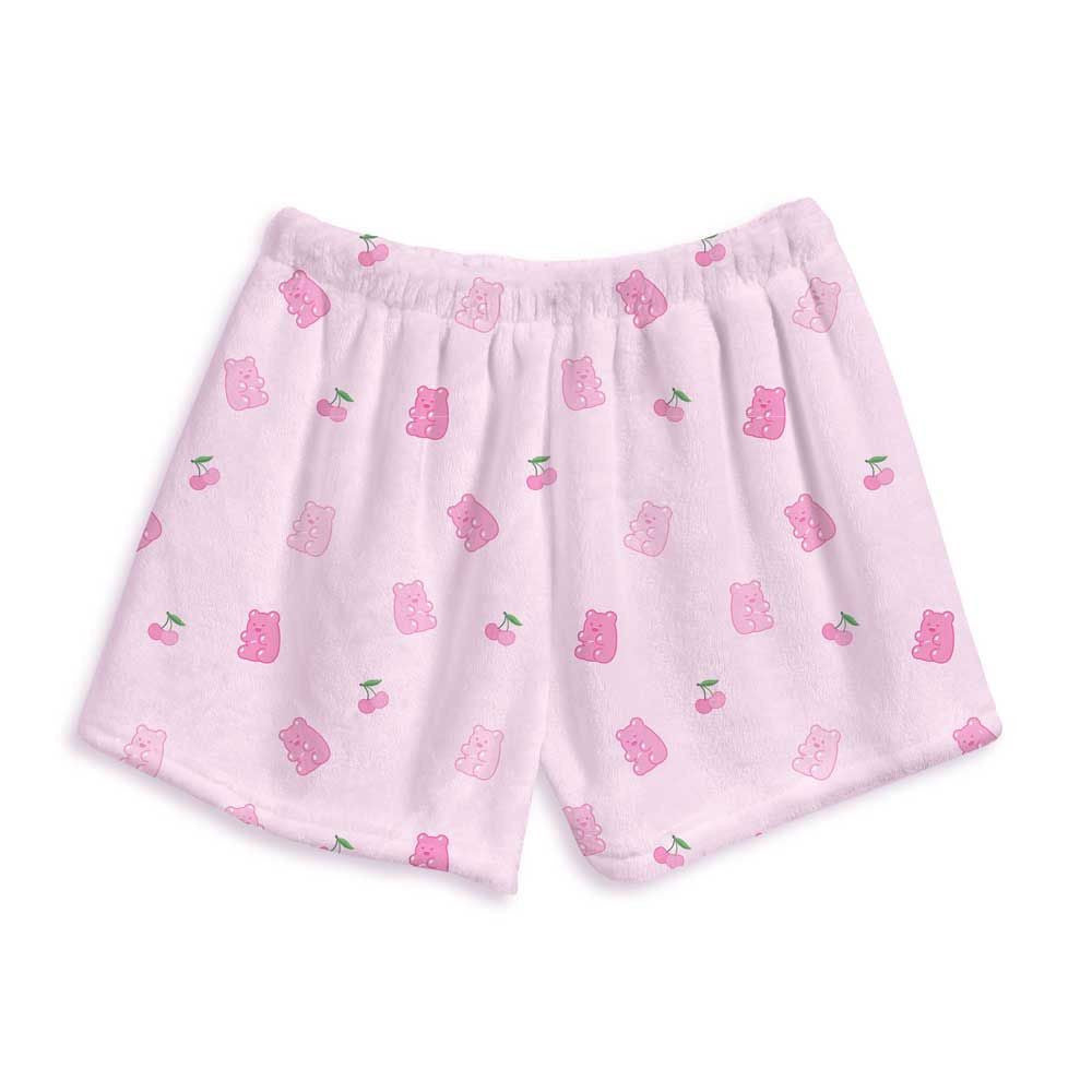 Gummy bear Fuzzy Lounge Shorts For Kids And Tweens | Top Trenz