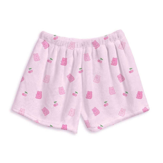 Gummy bear Fuzzy Lounge Shorts For Kids And Tweens | Top Trenz