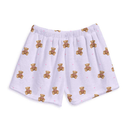 Teddy Bear Fuzzy Lounge Shorts For Kids And Tweens | Top Trenz