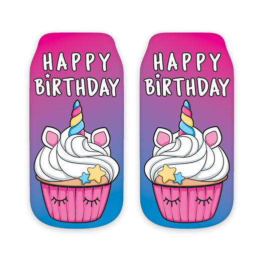 Ankle Socks- Happy Birthday Cupcake Print | Top Trenz