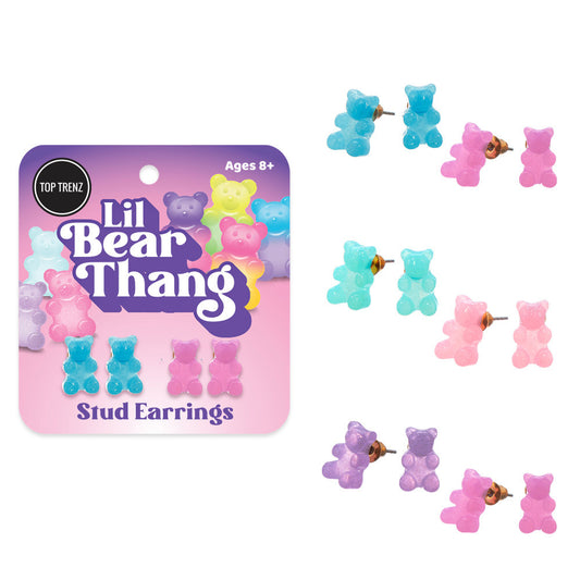 Dainty Bear Earring Sets For Kids And Tweens | Top Trenz