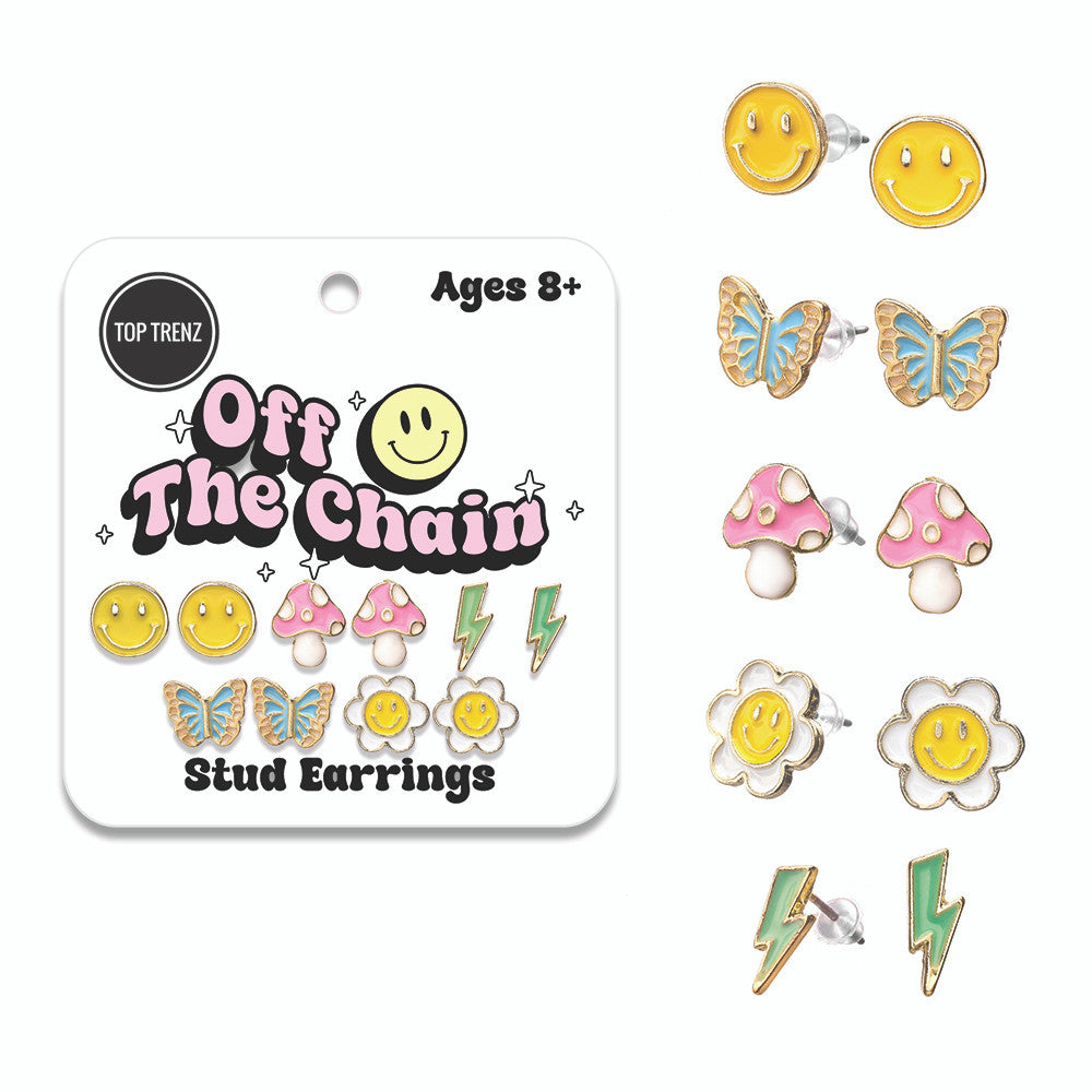 Stylish Stud Charm Earrings For Kids And Tweens | Top Trenz