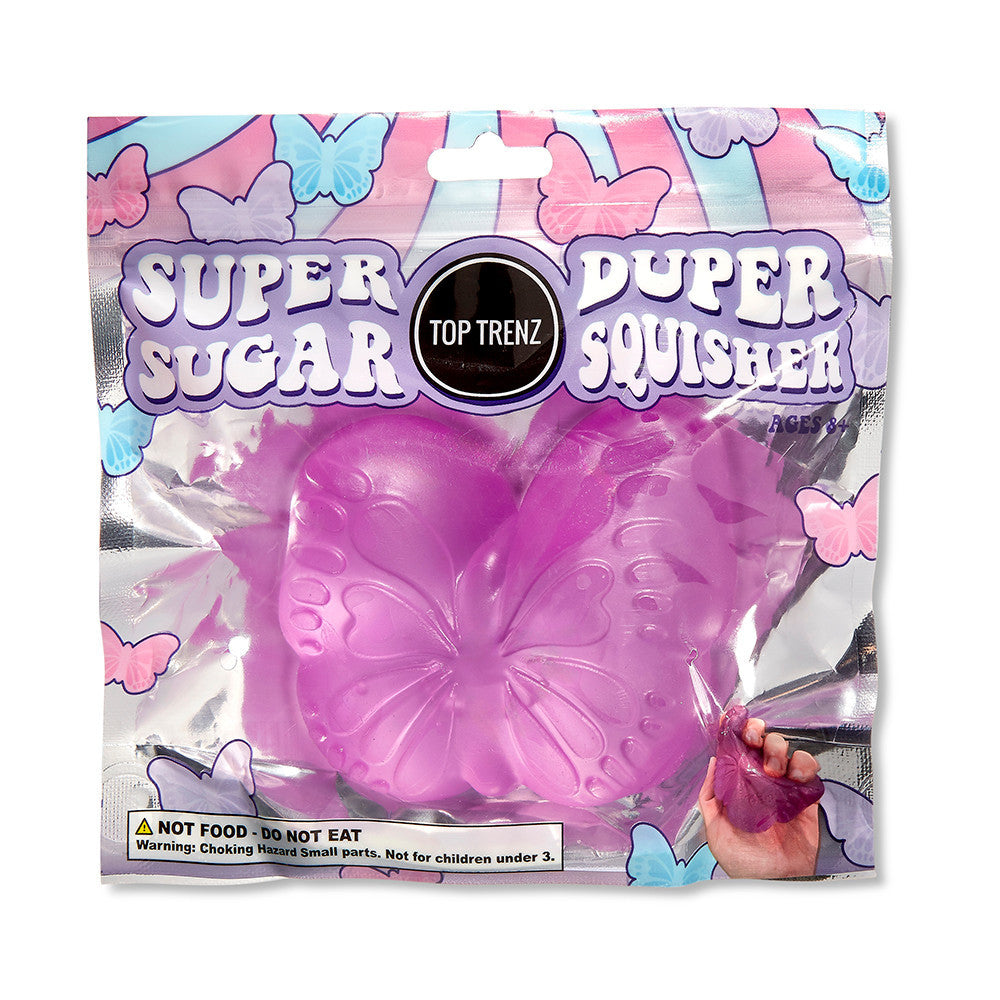 Butterfly Squishy Stress Ball Fidget Toy - Sugar Squisher | Top Trenz