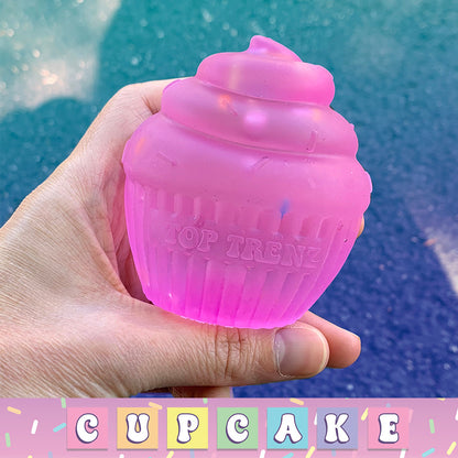 Adorable Sprinkle Cupcake Sugar Squisher Toy - Stress Relief & Sensory Fun | Top Trenz
