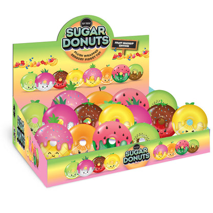 Fruit Plush Sugar Donut Squishy Stress Ball Fidget Toy | Top Trenz