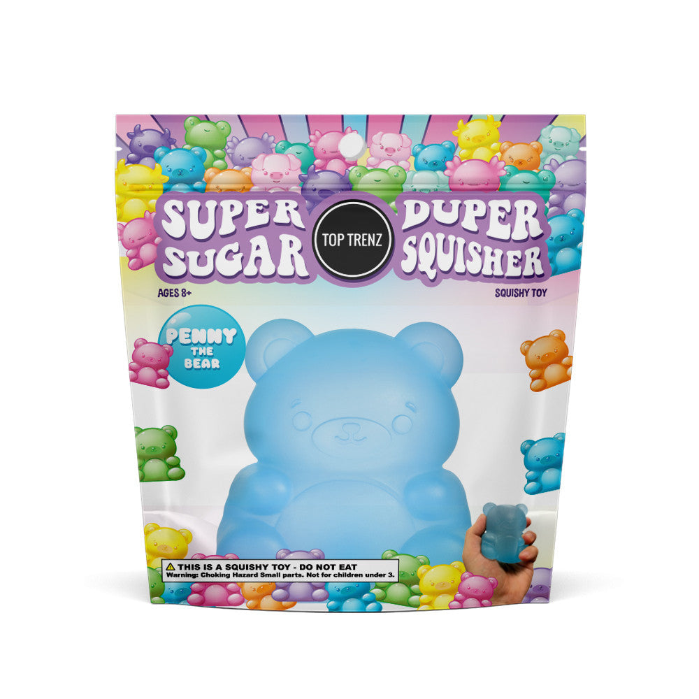 Bear Squishy Stress Ball Fidget Toy - Sugar Squisher | Top Trenz