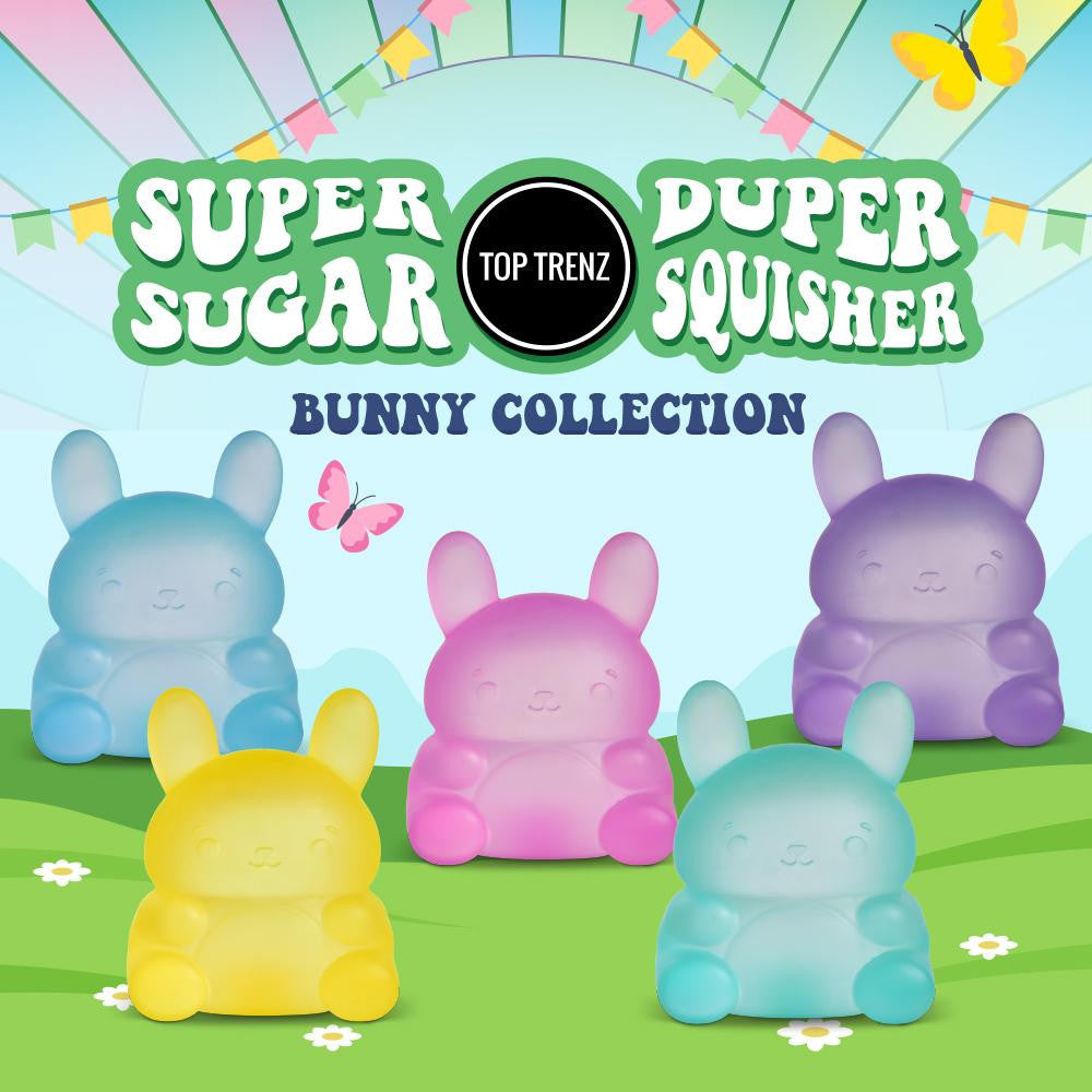 Bunny Squishy Stress Ball Fidget Toy - Sugar Squisher | Top Trenz