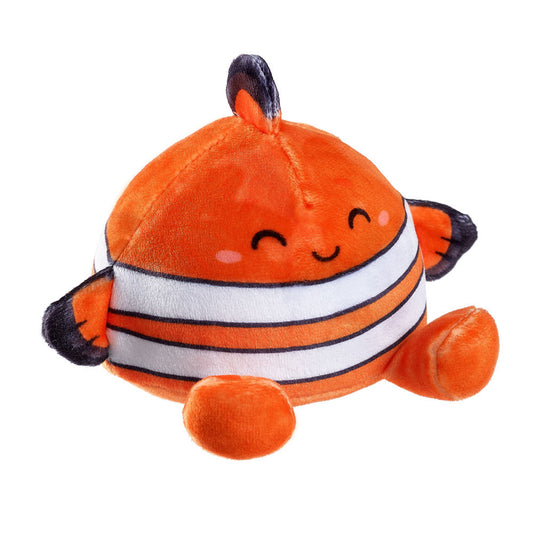 Nathan the Clownfish Squishy Plush – Super Duper Sugar Squisher - Trending Fidget Toy & Sensory Plush for Kids, Tweens, Teens & Collectors | Top Trenz