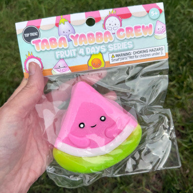 Taba Yabba Crew – Fruit 4 Days Series - Extra Sticky Fruit Fidget Toys to Squish & Collect | Top Trenz