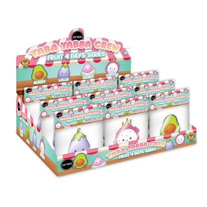 Taba Yabba Crew – Fruit 4 Days Series - Extra Sticky Fruit Fidget Toys to Squish & Collect | Top Trenz