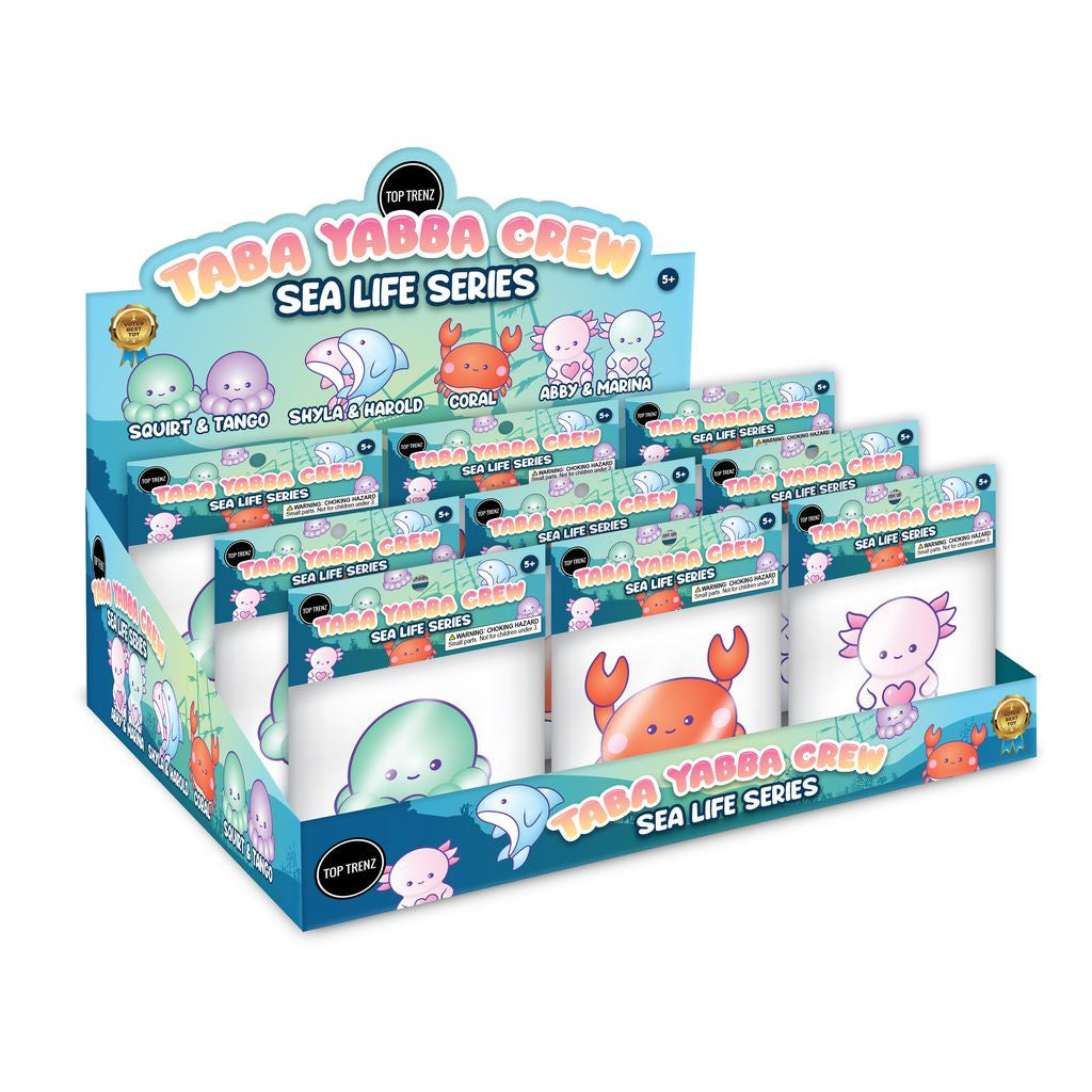 Taba Yabba Crew – Sea Life Series - Extra Sticky Fidget Toys to Squeeze, Stick & Collect | Top Trenz
