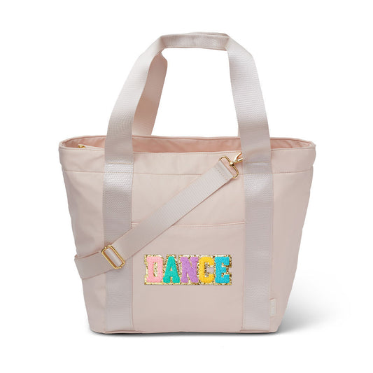 Beige Nylon Weekender Dance Tote Bag | Top Trenz