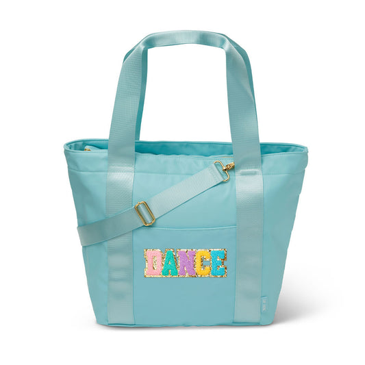 Blue Nylon Weekender Dance Tote Bag | Top Trenz