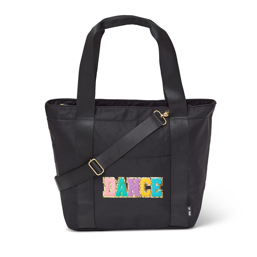 Black Nylon Weekender Dance Tote Bag | Top Trenz