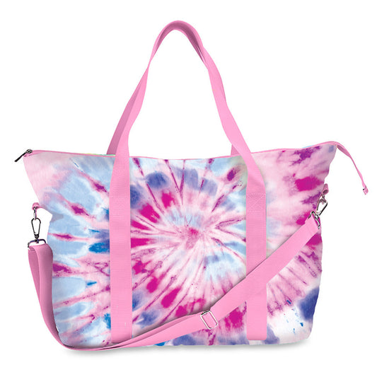 Tie Dye Purple Canvas Tote Bag For Kids And Tweens | Top Trenz