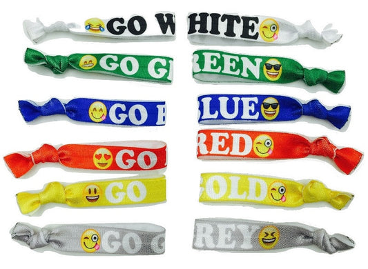 Kids And Tweens Camp Ponytail Hair Ties For Color Wars | Top Trenz